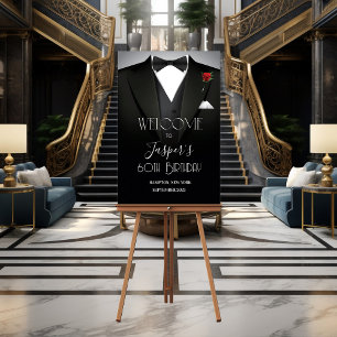 ANY EVENT - Mens Tuxedo Welcome Poster Sign