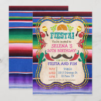 ANY EVENT - Mexican Fiesta Party Invitation