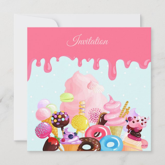 Any Event Sweets Invitation (Front)