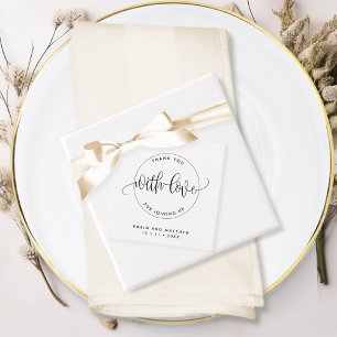 Any Event Thank You,  Modern. Rustic Kraft Favour Tags