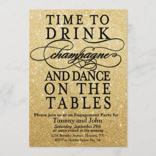 ANY EVENT - Time to Drink Champagne Invitation