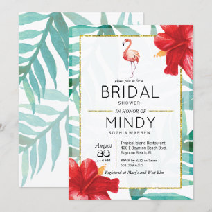ANY EVENT - Tropical Flamingo Invitation