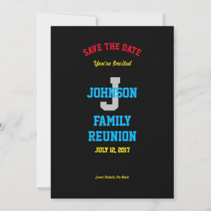 Any Family Name Reunion Save The Date Invitation