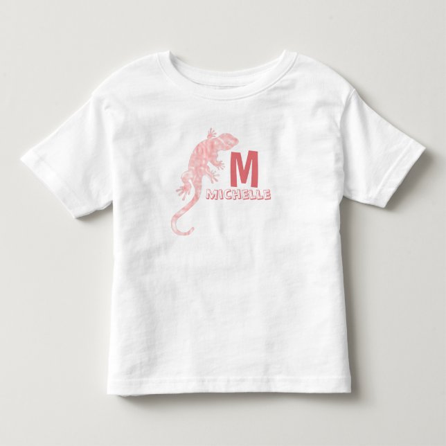 Any Girls Name Lizard Monogram Tee (Front)