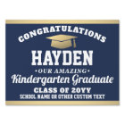 ANY Grade Graduation Navy Blue, Gold & White Yard