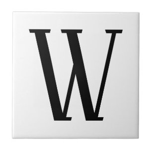 Any Letter Black & White or DIY Colours Tile