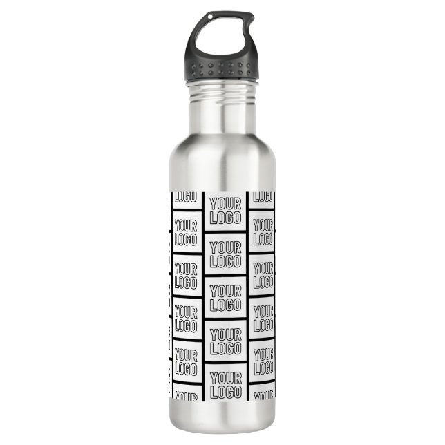 Any Logo or Image Repeating Pattern 710 Ml Water Bottle (Front)