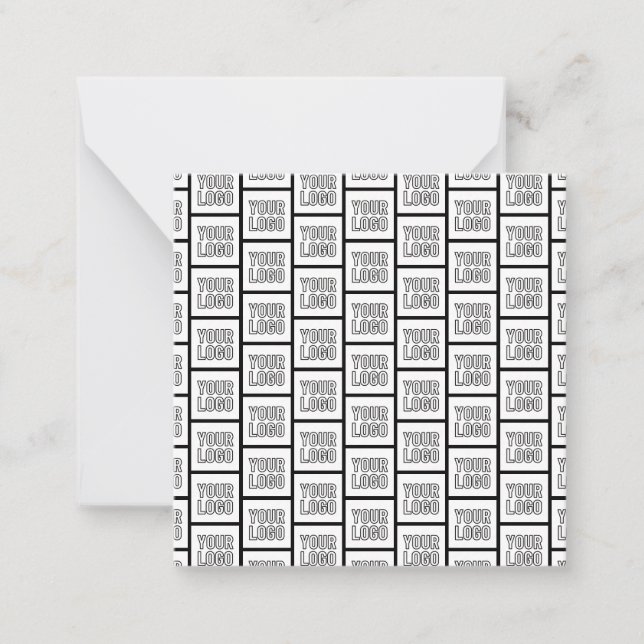 Any Logo or Image Repeating Pattern Card (Front)