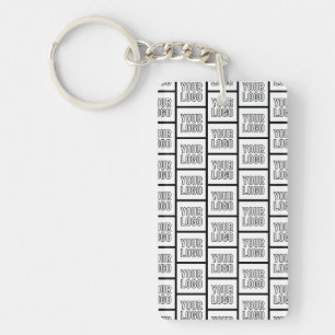 Any Logo or Image Repeating Pattern Keychain