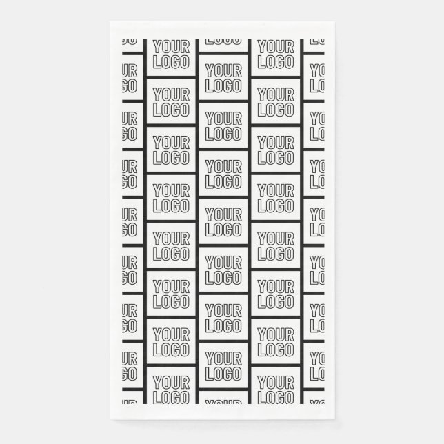 Any Logo or Image Repeating Pattern Napkin (Front)