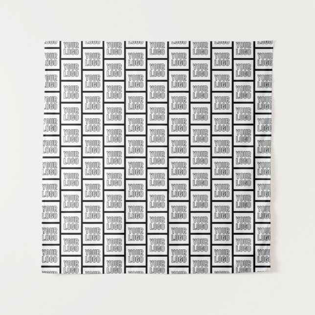 Any Logo or Image Repeating Pattern Tapestry (Front)