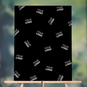 Any Logo or Uploaded Image   Scattered Pattern  Acrylic Sign