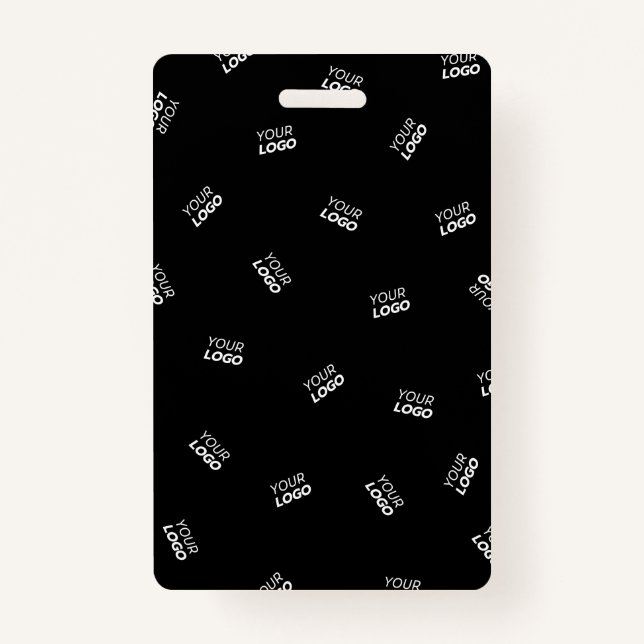 Any Logo or Uploaded Image | Scattered Pattern  Badge (Front)