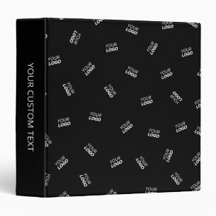 Any Logo or Uploaded Image   Scattered Pattern  Binder