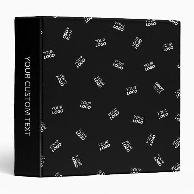 Any Logo or Uploaded Image | Scattered Pattern  Binder (Front/Spine)