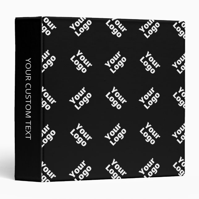 Any Logo or Uploaded Image | Scattered Pattern  Binder (Front/Spine)