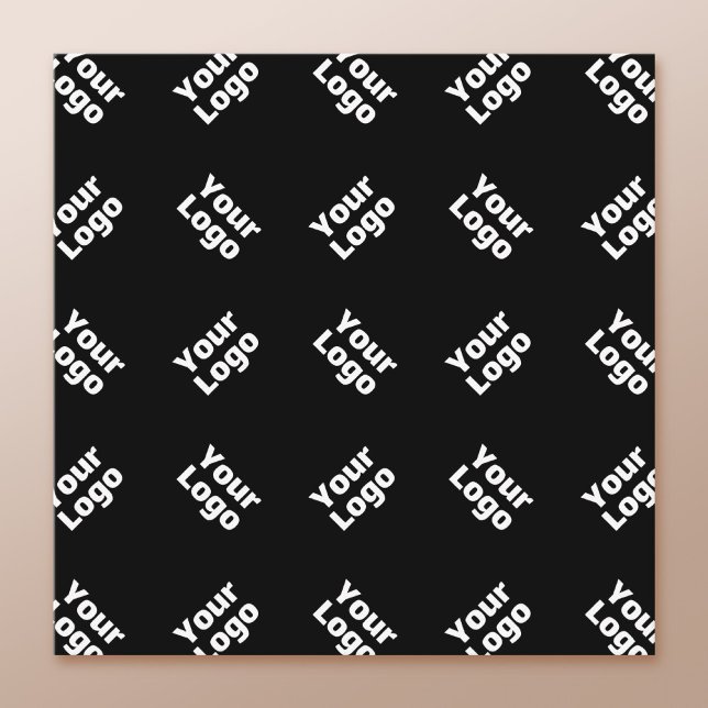 Any Logo or Uploaded Image | Scattered Pattern  Enclosure Card (Creator Uploaded)