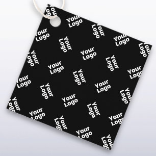 Any Logo or Uploaded Image Scattered Pattern Favour Tags