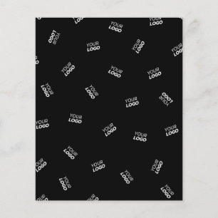 Any Logo or Uploaded Image   Scattered Pattern  Flyer