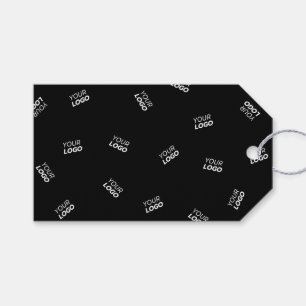Any Logo or Uploaded Image   Scattered Pattern  Gift Tags