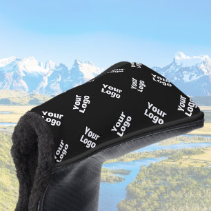 Any Logo or Uploaded Image Scattered Pattern Golf Head Cover