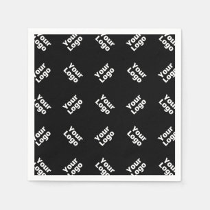Any Logo or Uploaded Image   Scattered Pattern  Napkin