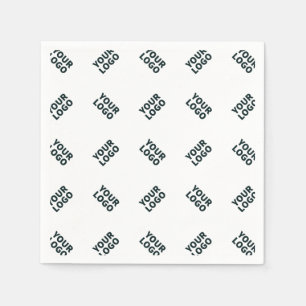 Any Logo or Uploaded Image Scattered Pattern Napkin