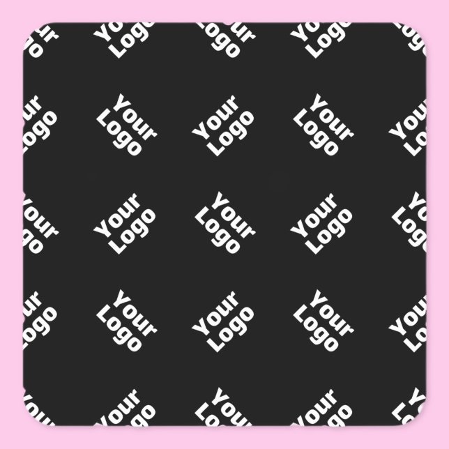 Any Logo or Uploaded Image | Scattered Pattern  Square Sticker (Creator Uploaded)