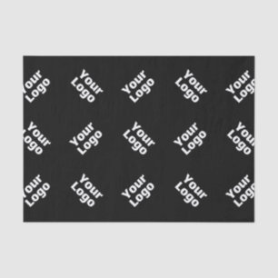 Any Logo or Uploaded Image   Scattered Pattern  Tissue Paper