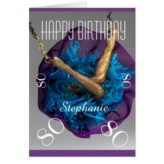 Any Name and Age Bottom's UP Birthday Card (Front)