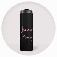 Any Name | Cool Editable Pink Script on Black