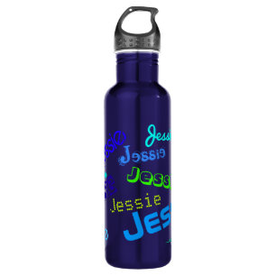 Any Name Customizable Colourful Name Pattern 710 Ml Water Bottle
