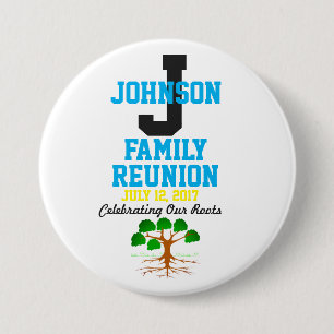 Any Name Family Reunion with Any Date - 3 Inch Round Button