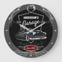 Any Name Garage Crest Vintage Lead Sled Car