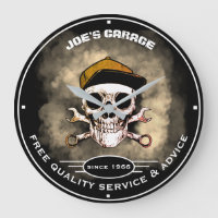 Any Name Garage Skull Wrenches Smoke Slogan