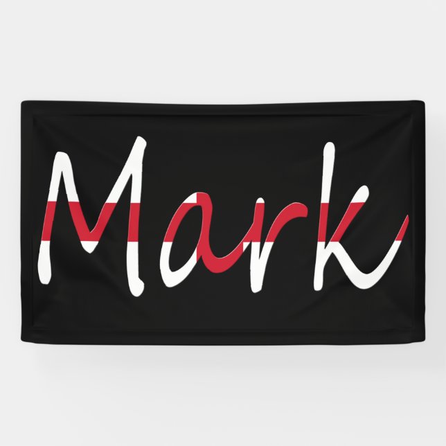 Any Name overlaid on England Flag bnrt Banner (Horizontal)