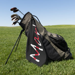 Any Name overlaid on England Flag gtcnt Golf Towel