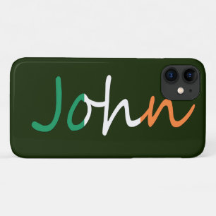Any Name overlaid on Irish Flag iphcnt iPhone 11 Case