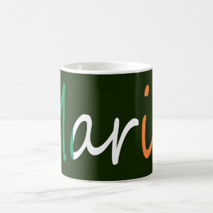 Any Name Overlaid on Irish Flag mugcnt Coffee Mug