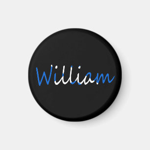 Any Name overlaid on Scottish Flag macn Magnet