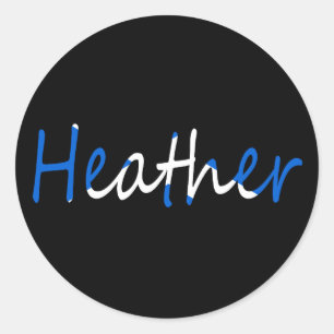 Any Name overlaid on Scottish Flag stkt Classic Round Sticker