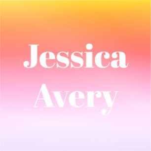 Any Name   Retro-Modern Styled Text Colourful Ombr
