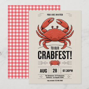 Any occasion Crab Fest Party Invitation