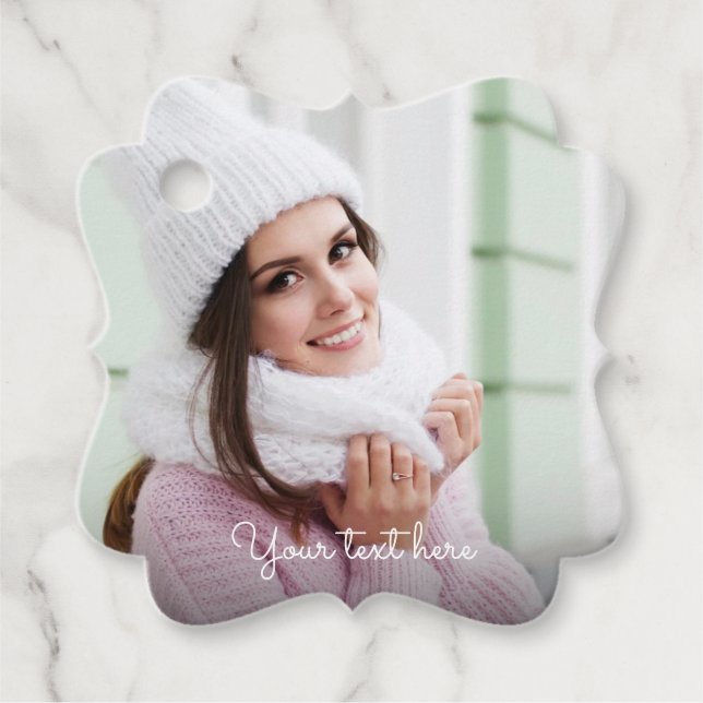 Any Occasion Custom Photo Favour Tags (Front)