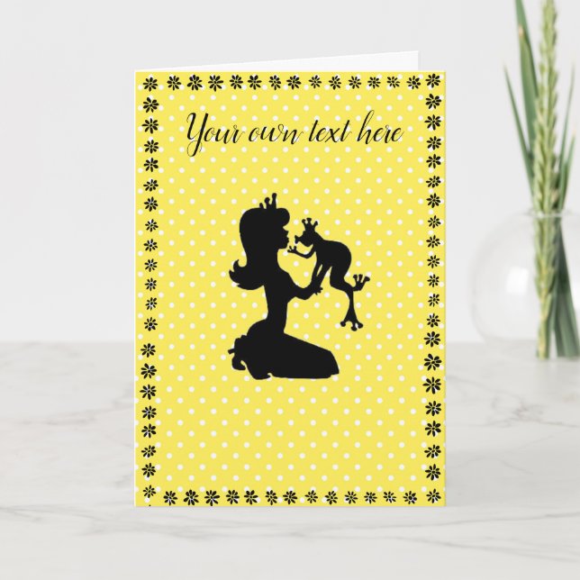 Any Occasion Frog Princess Greeting Card (Front)
