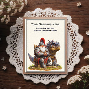 Any Occasion Gnome and Elven Warrior Storybook Postcard