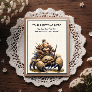 Any Occasion Gnome and Elven Warrior Storybook Postcard