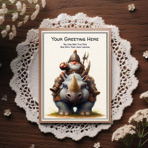 Any Occasion Gnome and Elven Warrior Storybook Postcard