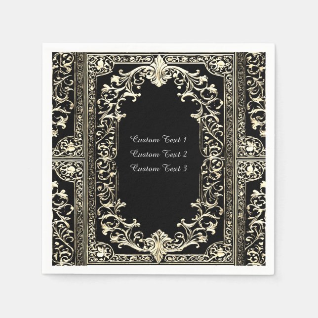 Any Occasion Gold Frame Napkin (Front)
