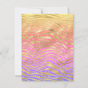 Any Occasion Gold Zebra and Glitter Card